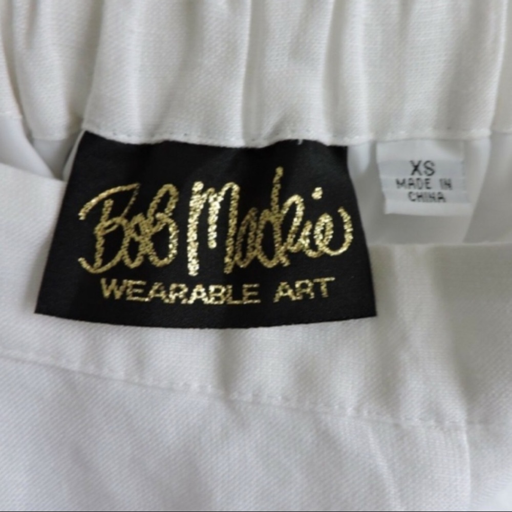 Bob Mackie Linen Pants and Shirt Set - Picture 7 of 13